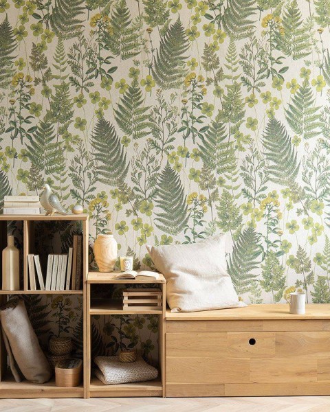 FLAX WALLPAPER | Botanical | FWP-BTN-01